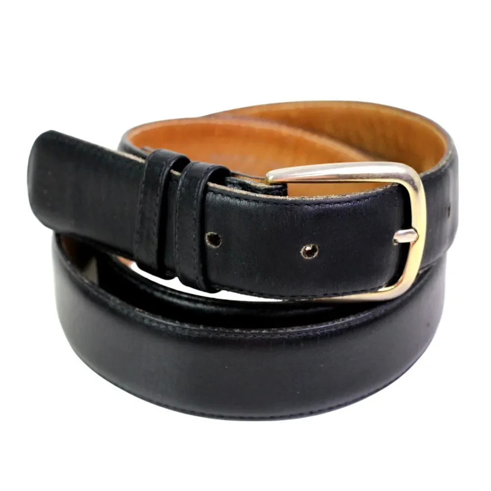 Reed St. James BLACK GENUINE LEATHER 1 1/8